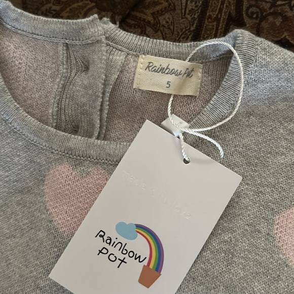 NWT Girls knit poncho sweater 5 - Picture 2 of 4